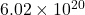 6.02 \times 10^{20}