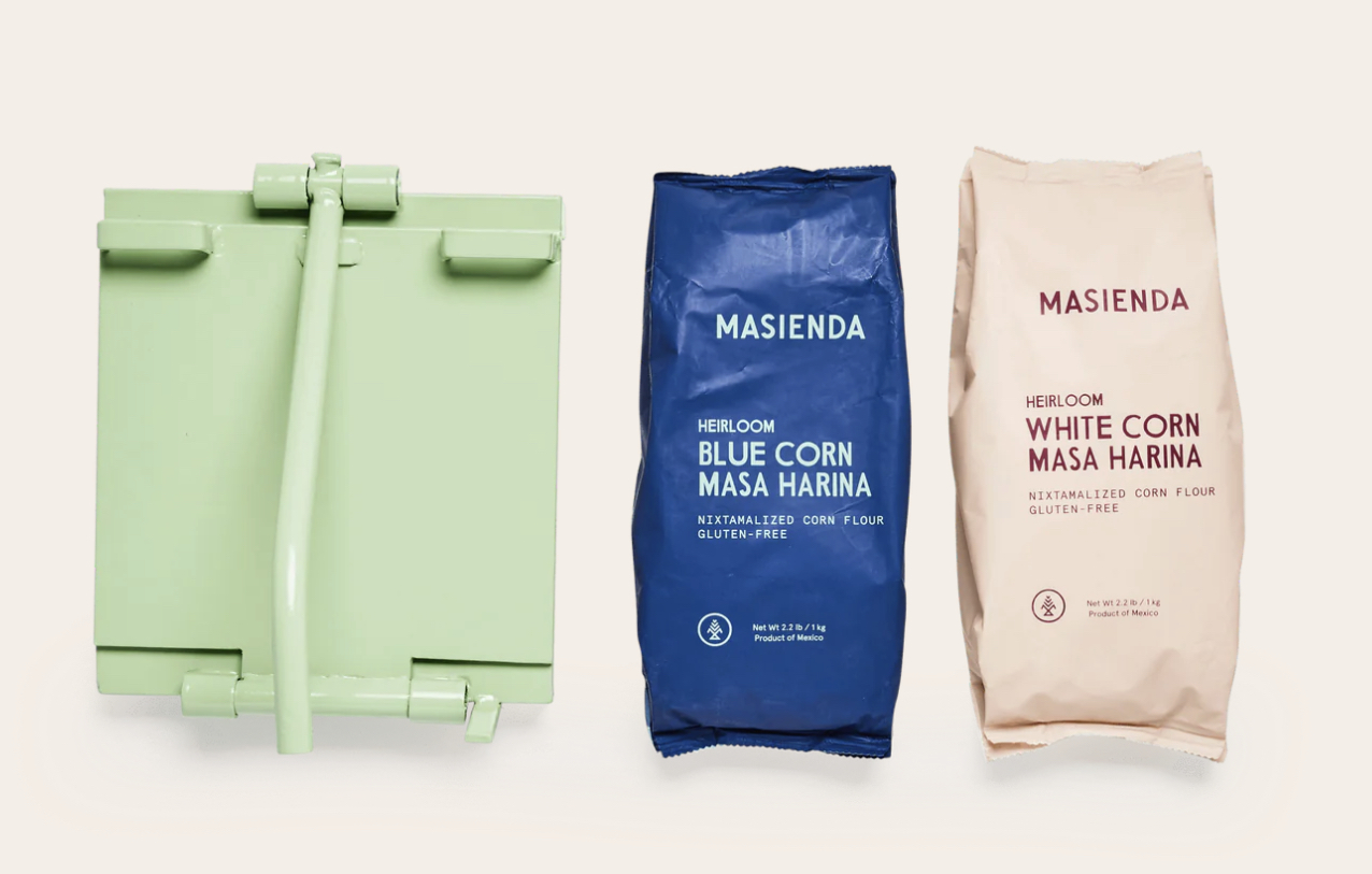 A tortilla making starter kit by Masienda.