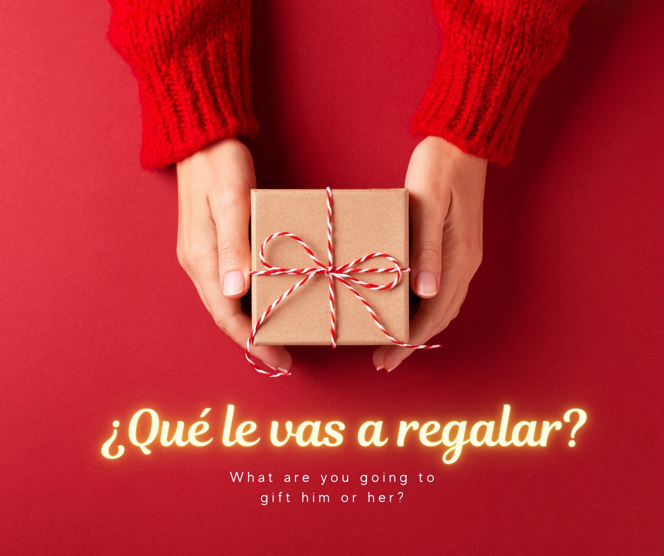 A decorative image of the question: ¿Qué le vas a regalar a tu familia?