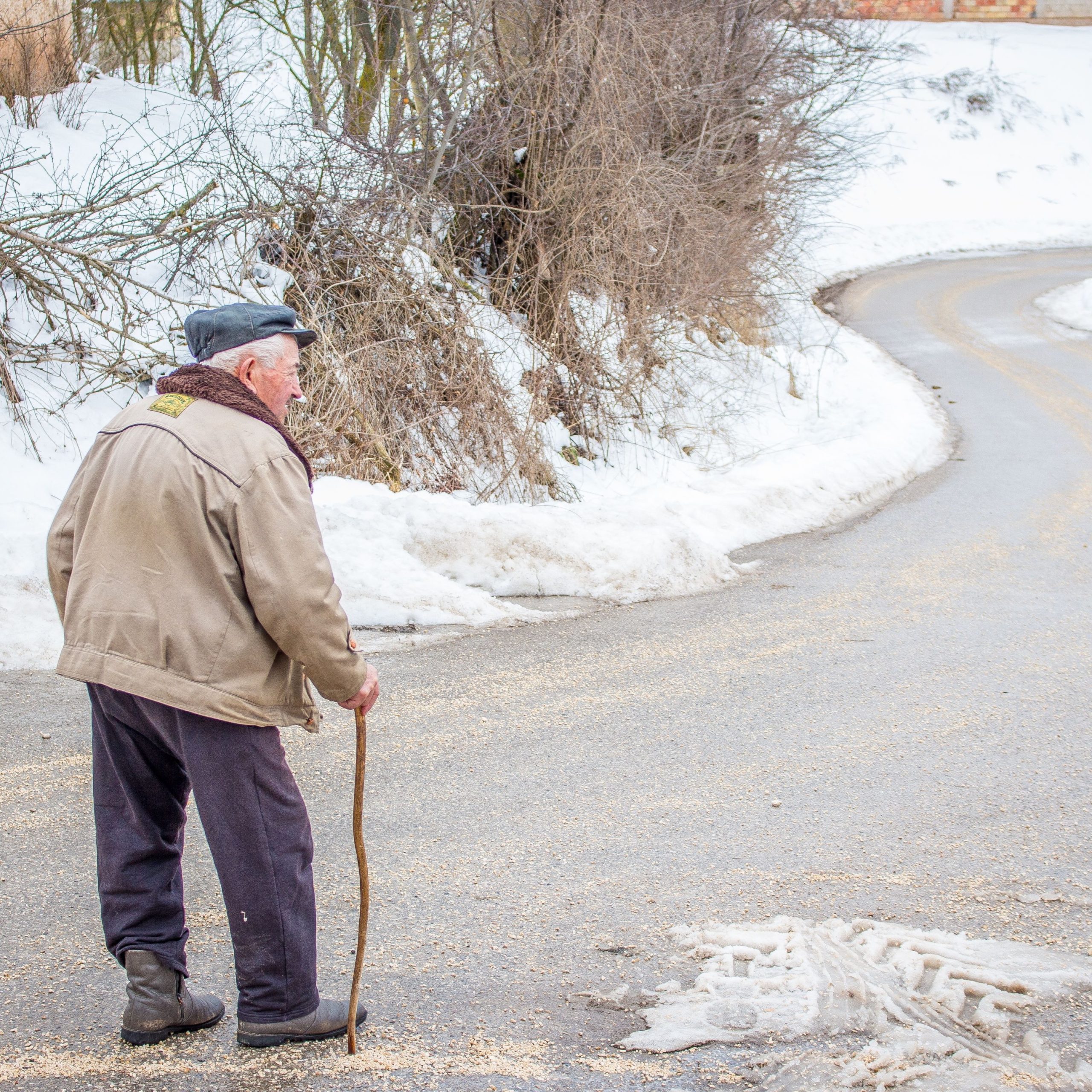 Decorative photo of an elderly man