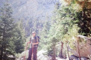 The author on the Mt. Whitney hiking trail.