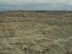 The Badlands in South Dakota.