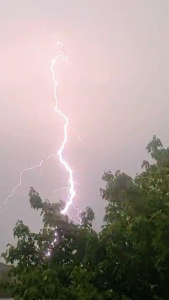 A bolt of lightning.