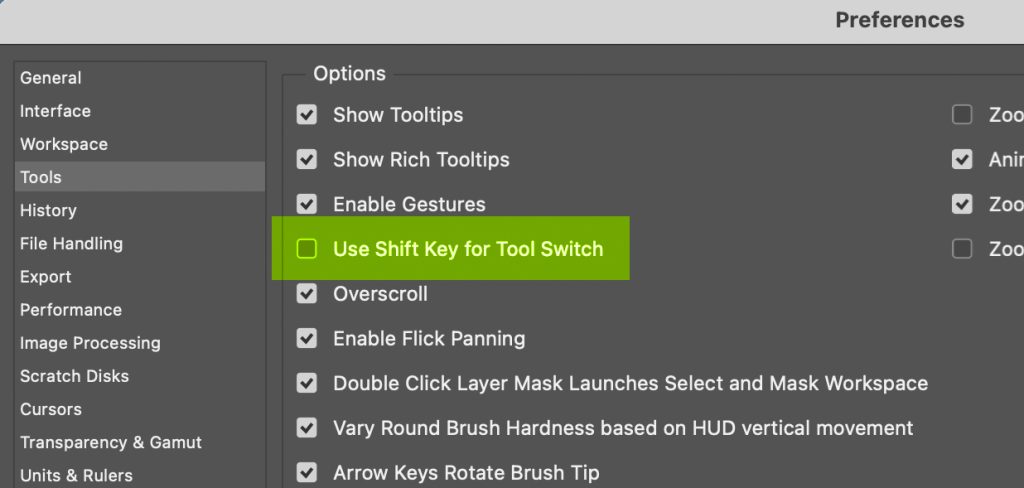 Tool Preferences