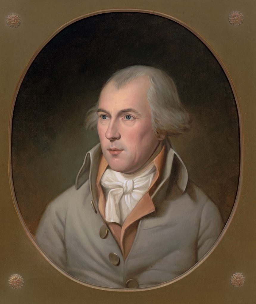 A portrait of James Madison.