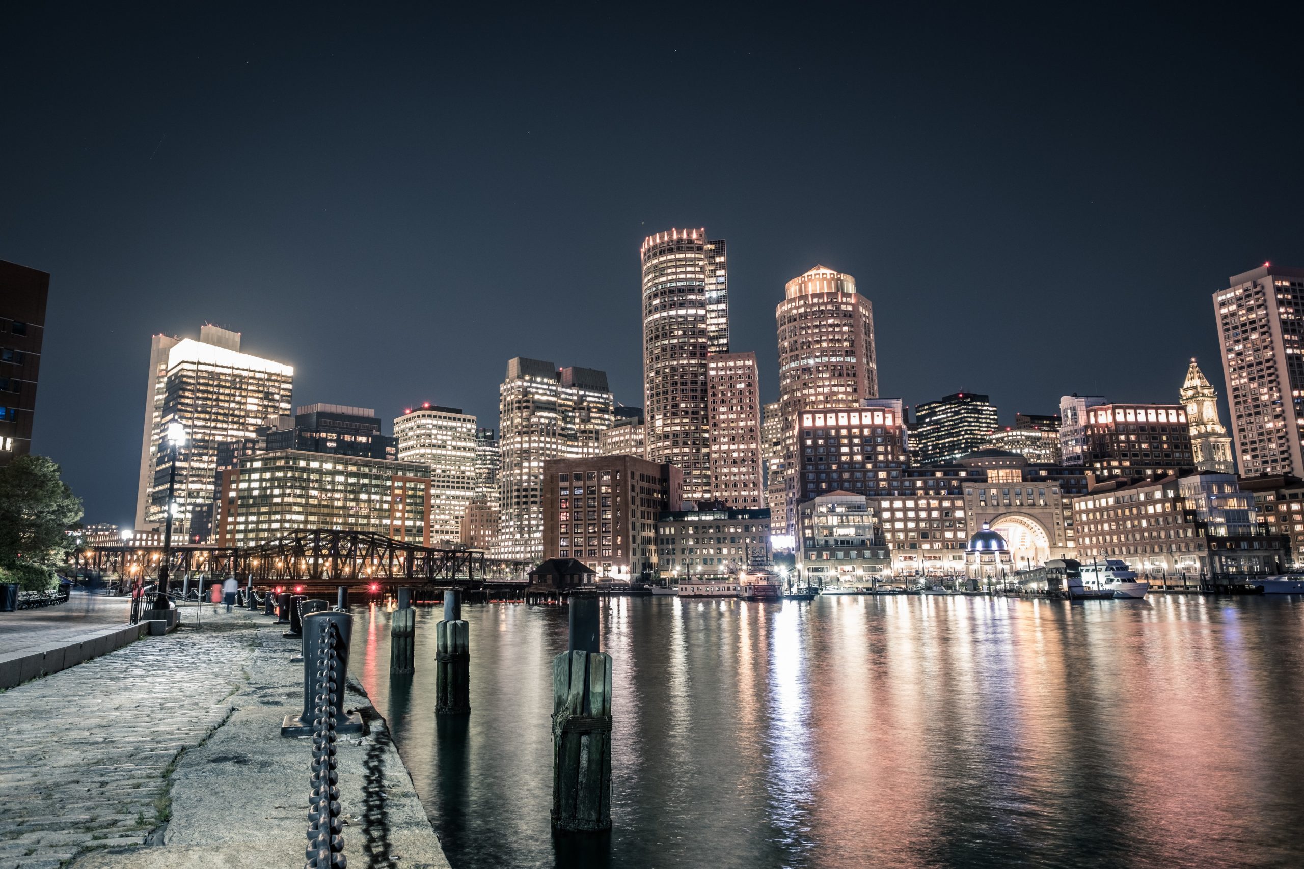 Harbor photograph in Boston, Massachusetts.