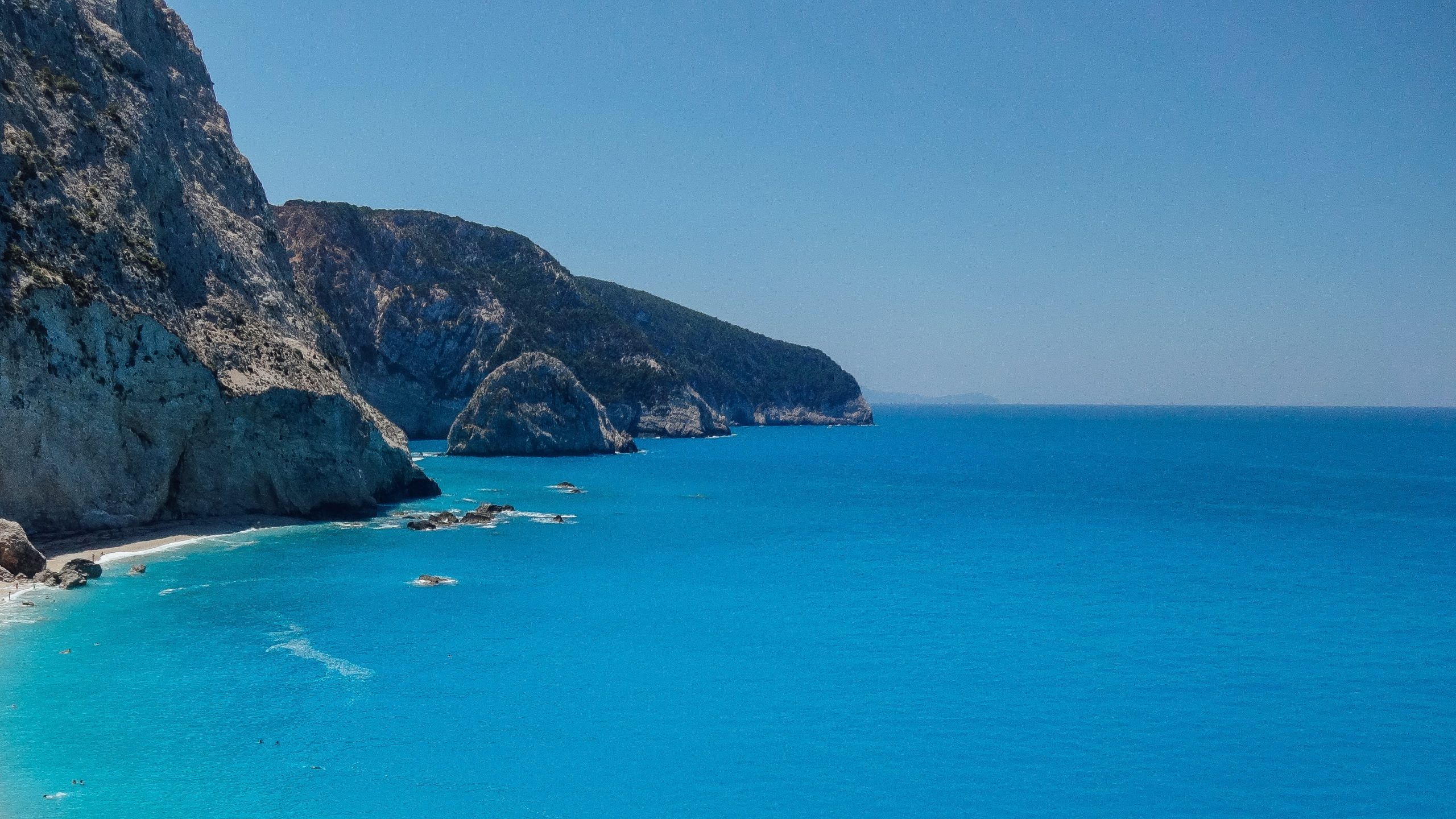 Coastal photograph in Greece.