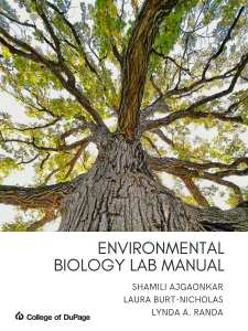 Environmental Biology Lab Manual book cover