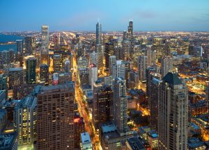 Photograph of Chicago's skyline