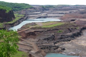 Photograph of iron mine in Hibbing, Minnesota.