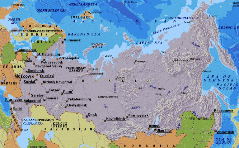 Russian Domain – The Western World: Daily Readings on Geography