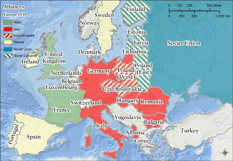 Europe: Historical Geography I – Geography of World War II – The ...