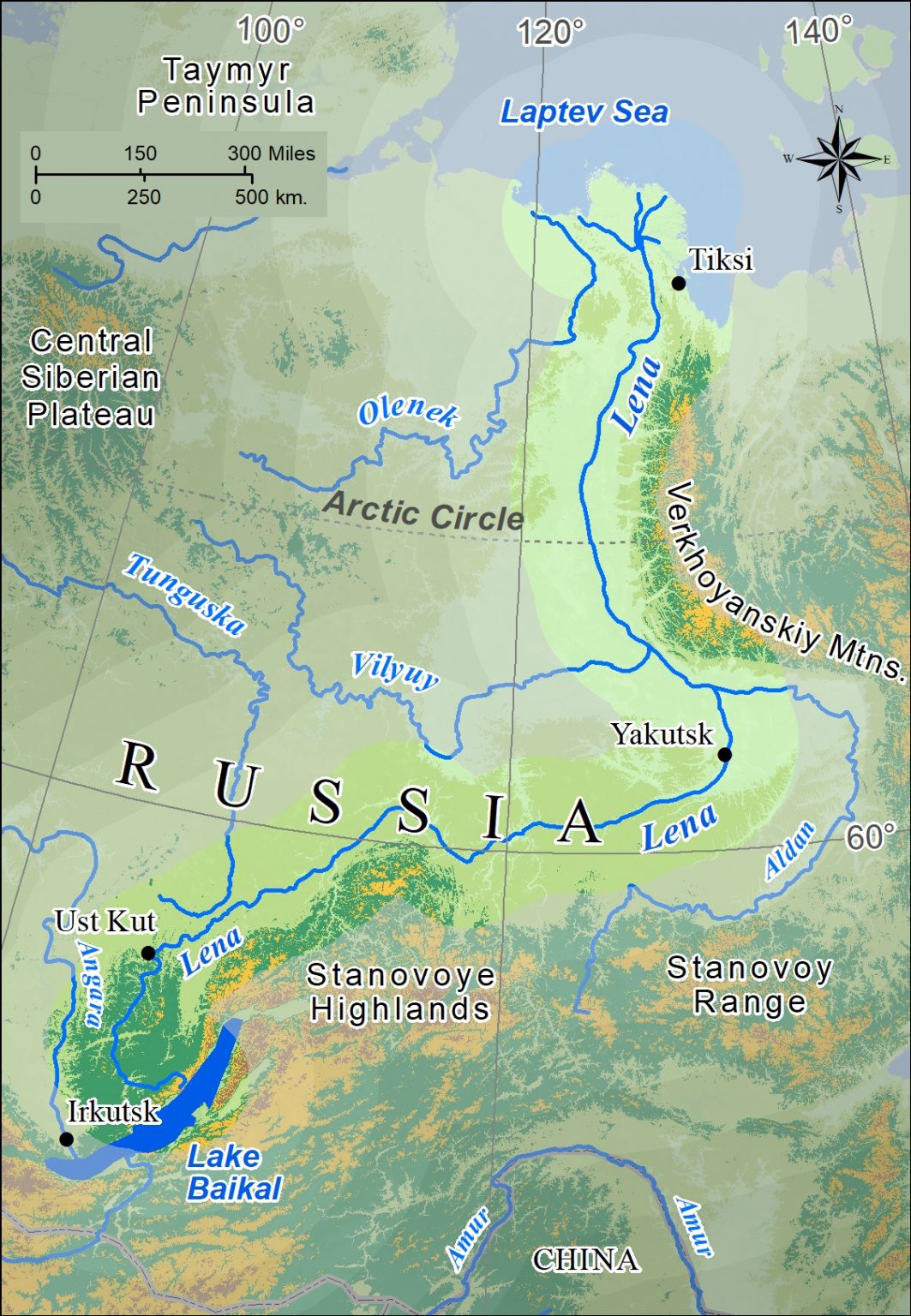 Russian Domain Physical Geography Siberian Rivers The Western   Wiertz Physical SiberianRivers Lena 1063x1536 