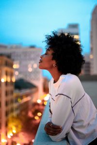 Photograph of African-American woman in Atlanta, Georgia.