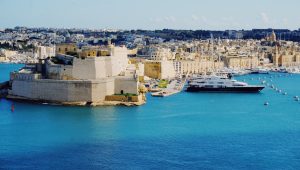 Photograph of port in Malta.