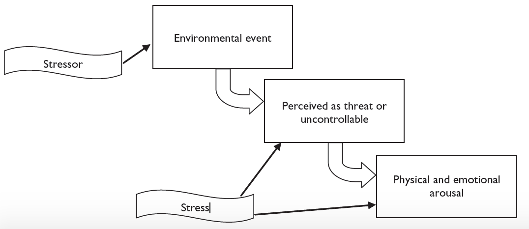 Image depicting the pathway of the stress response
